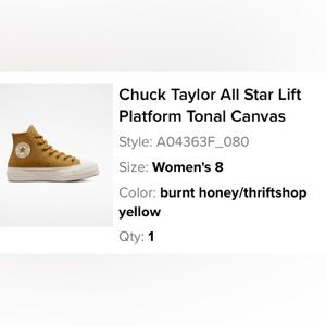 NEW IN BOX Converse Chuck Taylor All Star Lift Platform Tonal Canvas Women US 8.